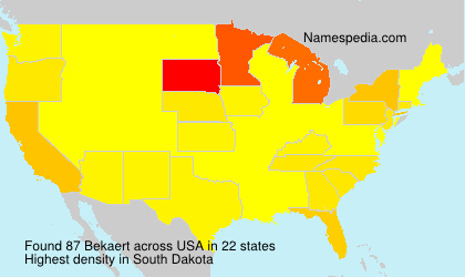 Surname Bekaert in USA