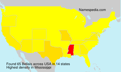 Surname Bellais in USA