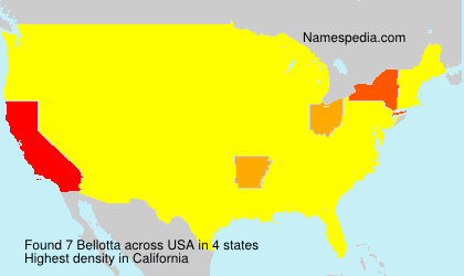 Surname Bellotta in USA