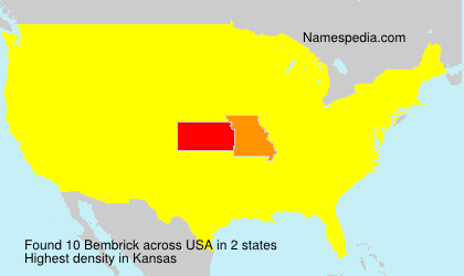 Surname Bembrick in USA