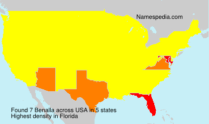 Surname Benalla in USA