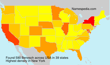 Surname Benesch in USA