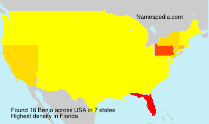 Surname Benjo in USA