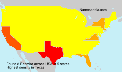 Surname Benmira in USA
