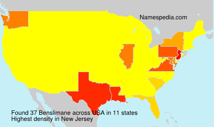 Surname Benslimane in USA