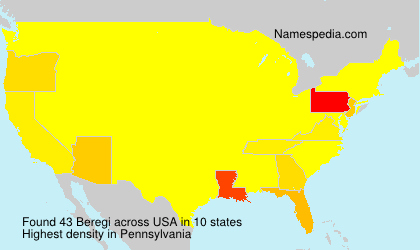 Surname Beregi in USA