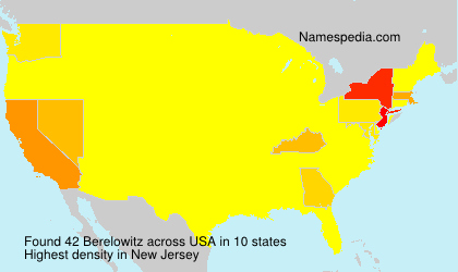 Surname Berelowitz in USA