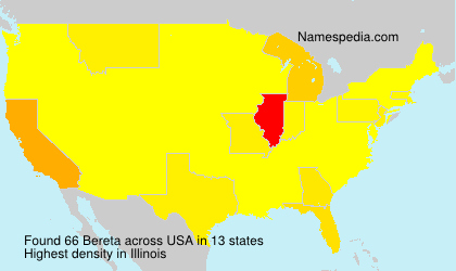 Surname Bereta in USA