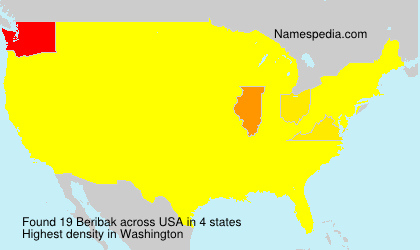 Surname Beribak in USA