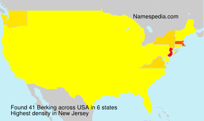 Surname Berking in USA