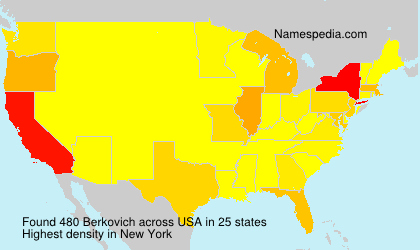 Surname Berkovich in USA