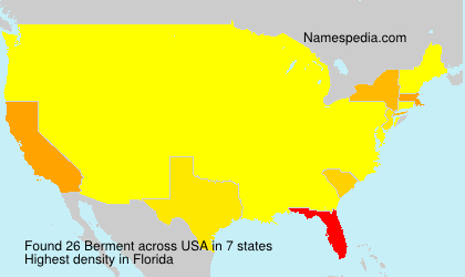 Surname Berment in USA