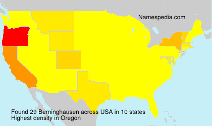 Surname Berninghausen in USA