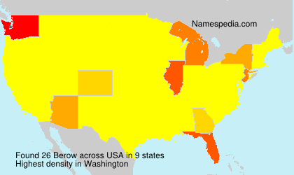 Surname Berow in USA