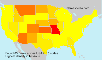 Surname Berve in USA