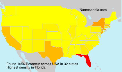 Surname Betancur in USA