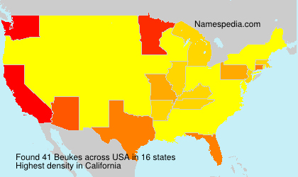 Surname Beukes in USA