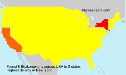 Surname Bezkorowajny in USA