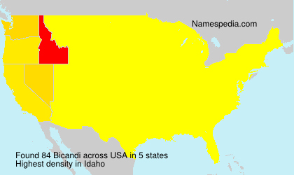 Surname Bicandi in USA