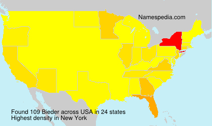 Surname Bieder in USA