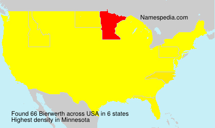 Surname Bierwerth in USA