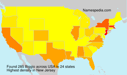 Surname Biggio in USA
