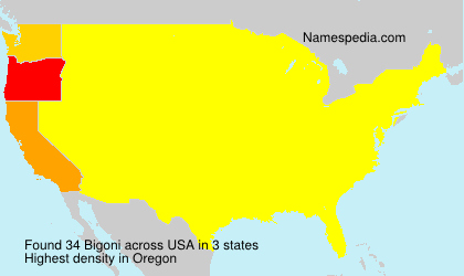 Surname Bigoni in USA