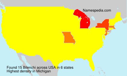 Surname Bilenchi in USA
