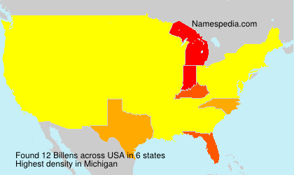 Surname Billens in USA