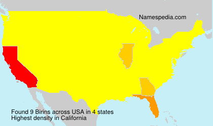 Surname Birins in USA