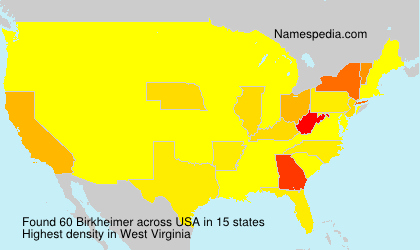 Surname Birkheimer in USA