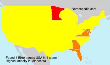 Surname Birre in USA
