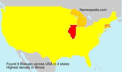 Surname Biskupic in USA