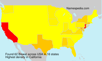 Surname Biswal in USA