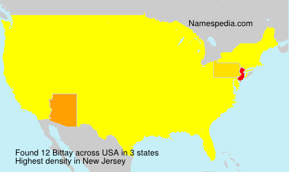 Surname Bittay in USA