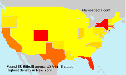 Surname Bittrolff in USA