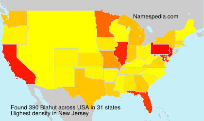 Surname Blahut in USA
