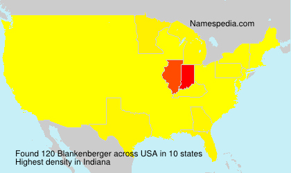 Surname Blankenberger in USA