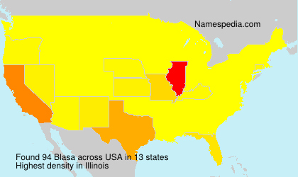 Surname Blasa in USA