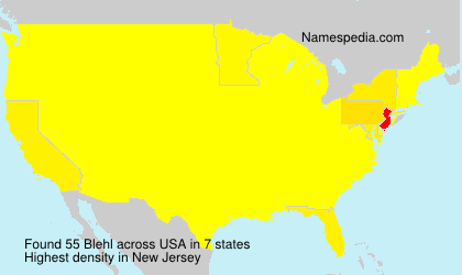 Surname Blehl in USA