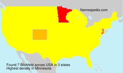 Surname Blichfeld in USA
