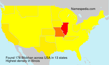 Surname Blickhan in USA