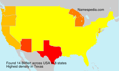 Surname Bliffert in USA