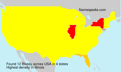 Surname Blossy in USA