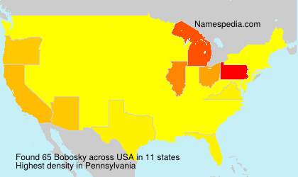 Surname Bobosky in USA