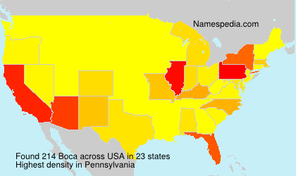 Surname Boca in USA