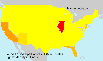 Surname Boddupalli in USA