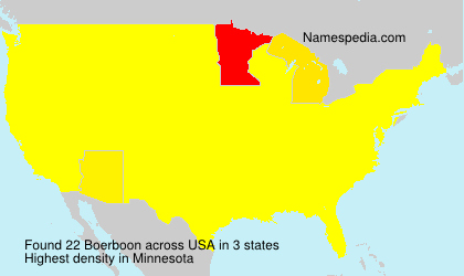 Surname Boerboon in USA