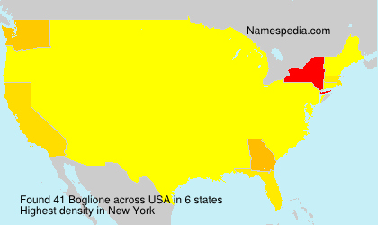Surname Boglione in USA
