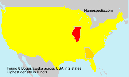 Surname Boguslawska in USA